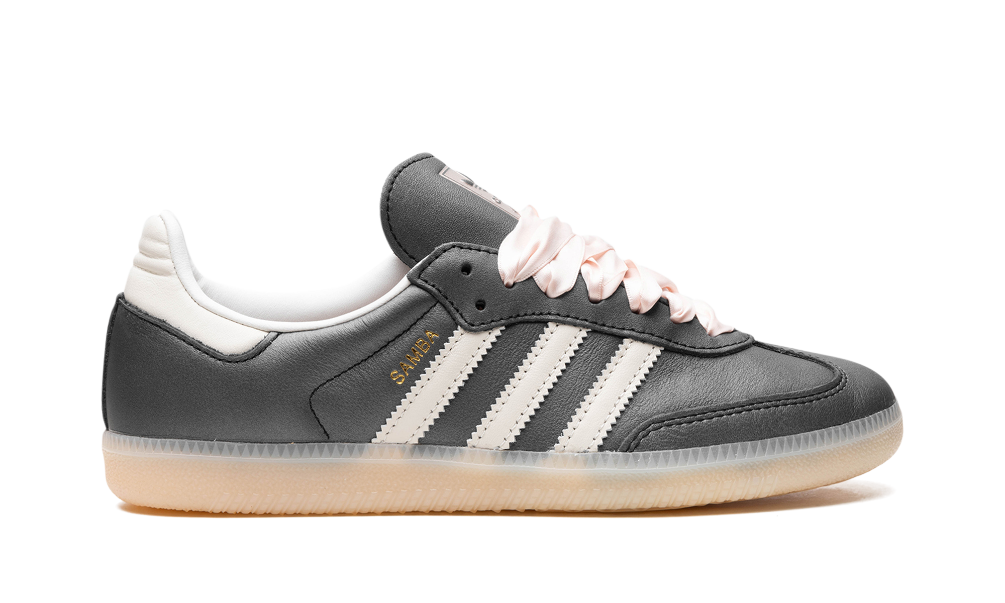 Adidas Samba OG Black Pink Ribbon Laces