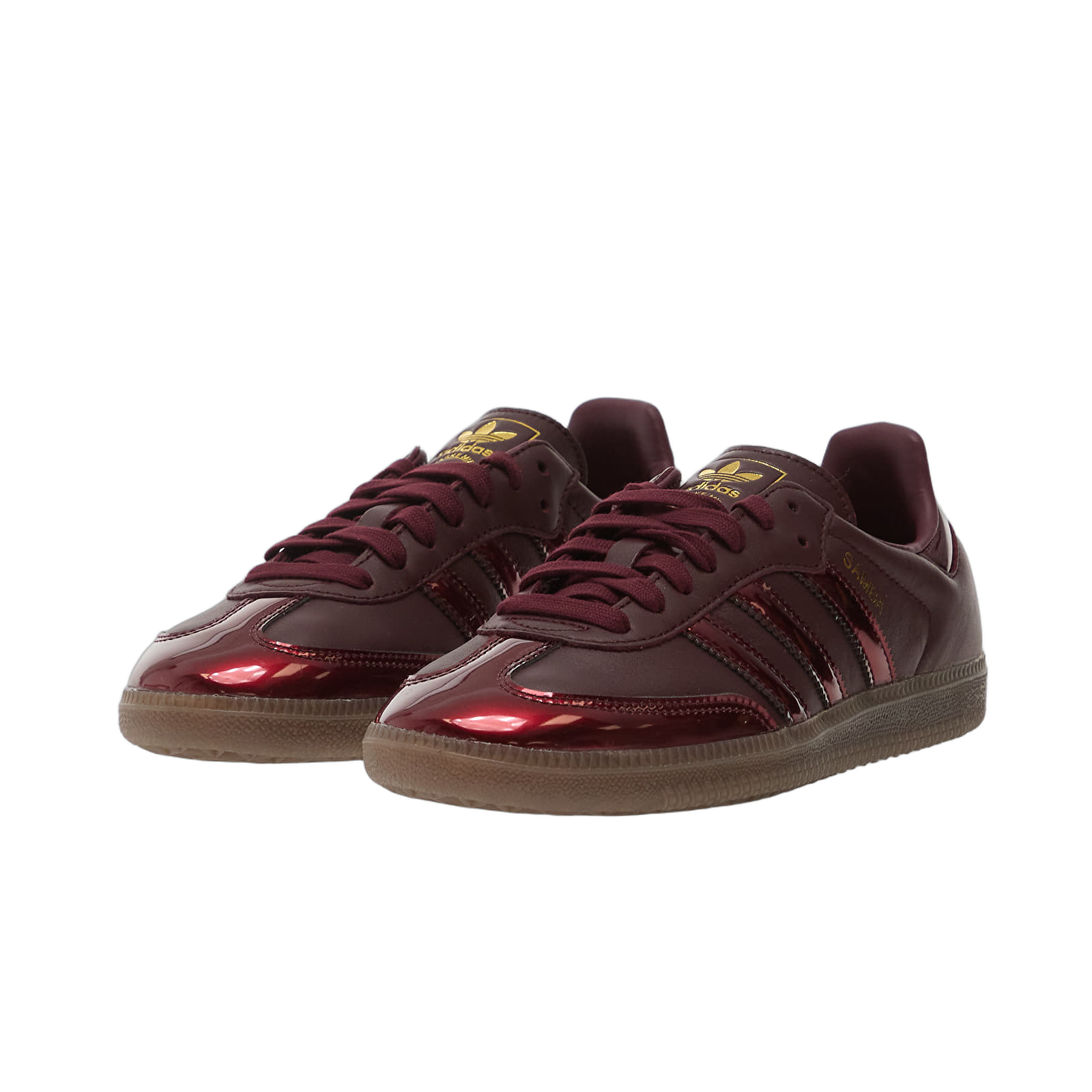 Adidas Samba OG Maroon Gold Metallic