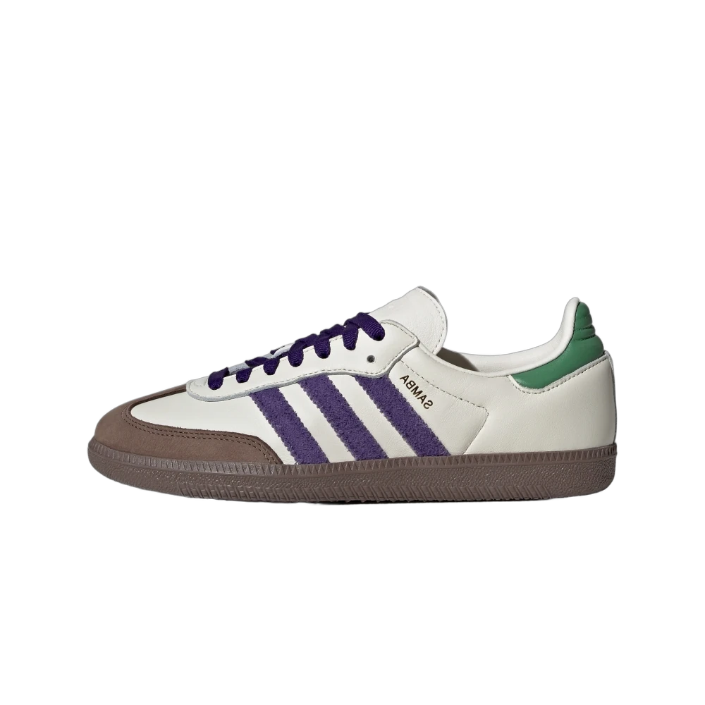 Adidas Samba OG Off White Core Purple Green Brown, Off White/Core Purple/Prologue Green (ID8349)