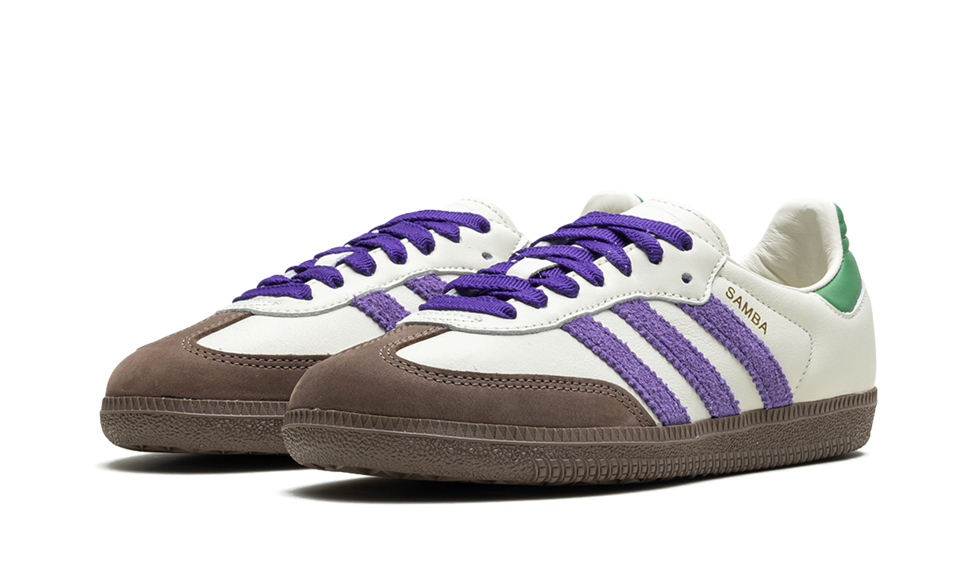 Adidas Samba OG Off White Core Purple Green Brown