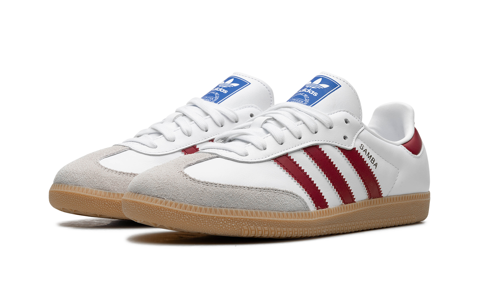 Adidas Samba OG White Burgundy Gum