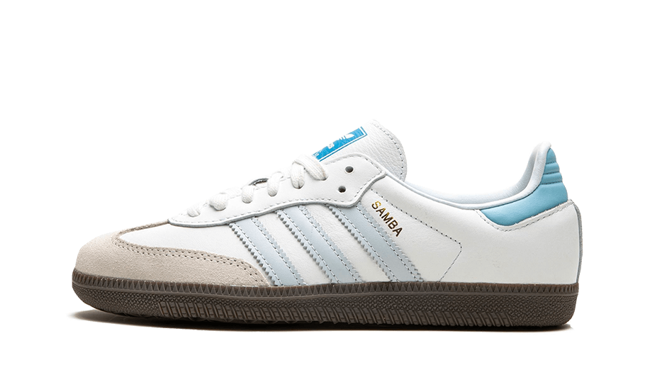 Adidas Samba OG White Sky Blue, Foowear White/Clear Sky/Blue (JI2003)
