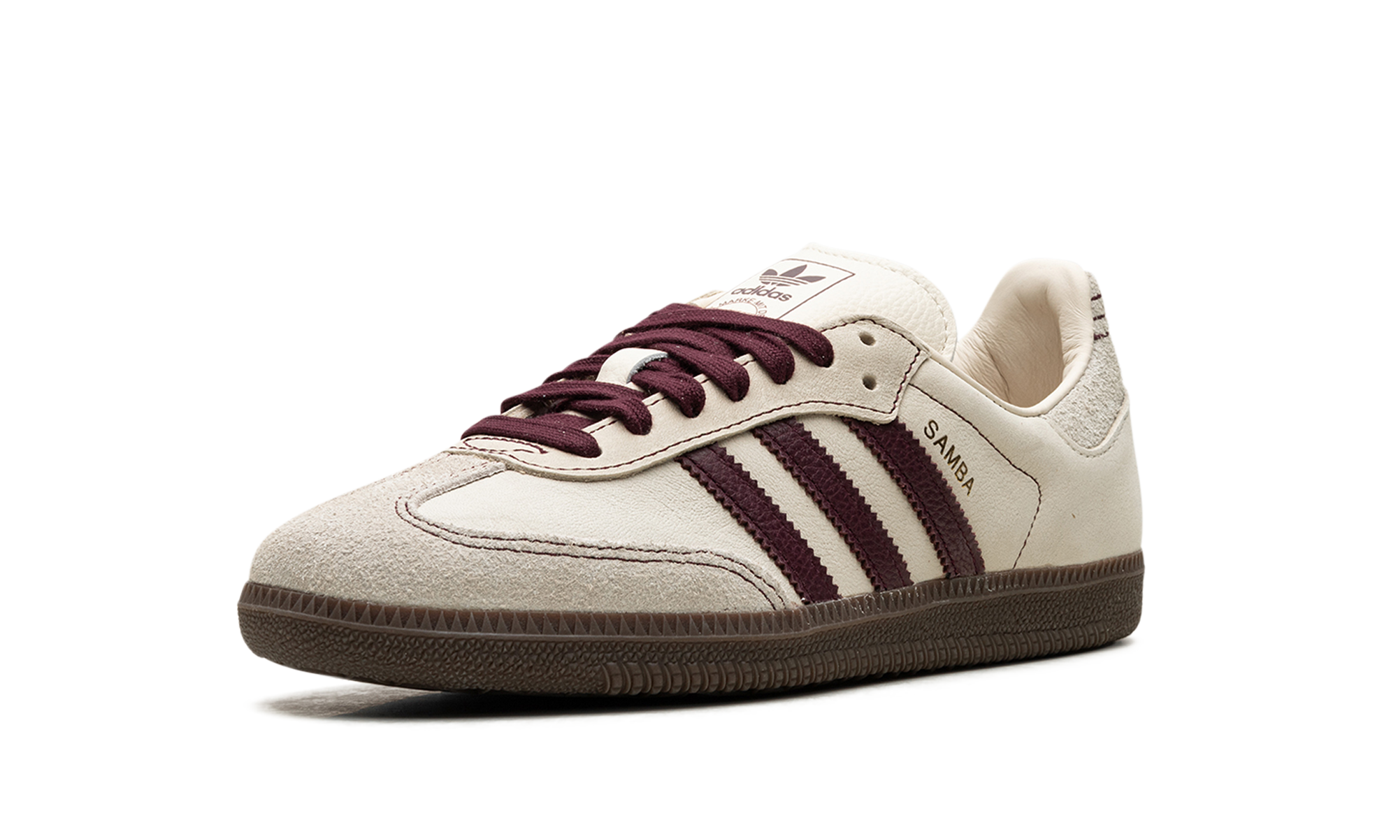 Adidas Samba OG Wonder White Maroon