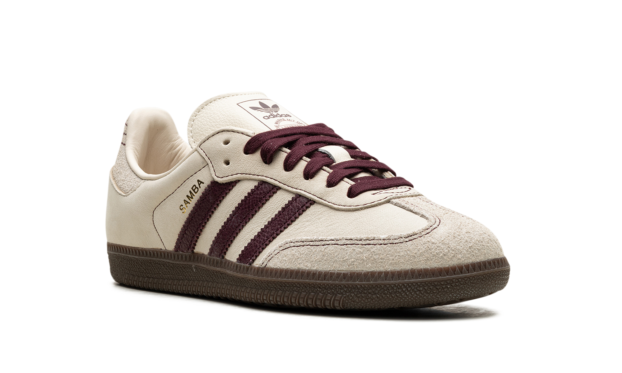 Adidas Samba OG Wonder White Maroon