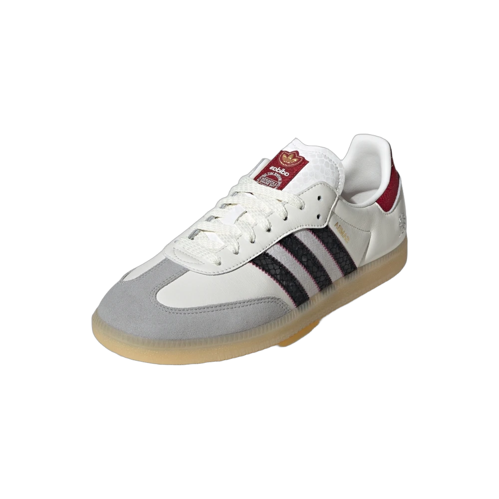 Adidas Samba OG Year of the Snake, Cloud White/Core Black/Active Maroon (JQ5976)