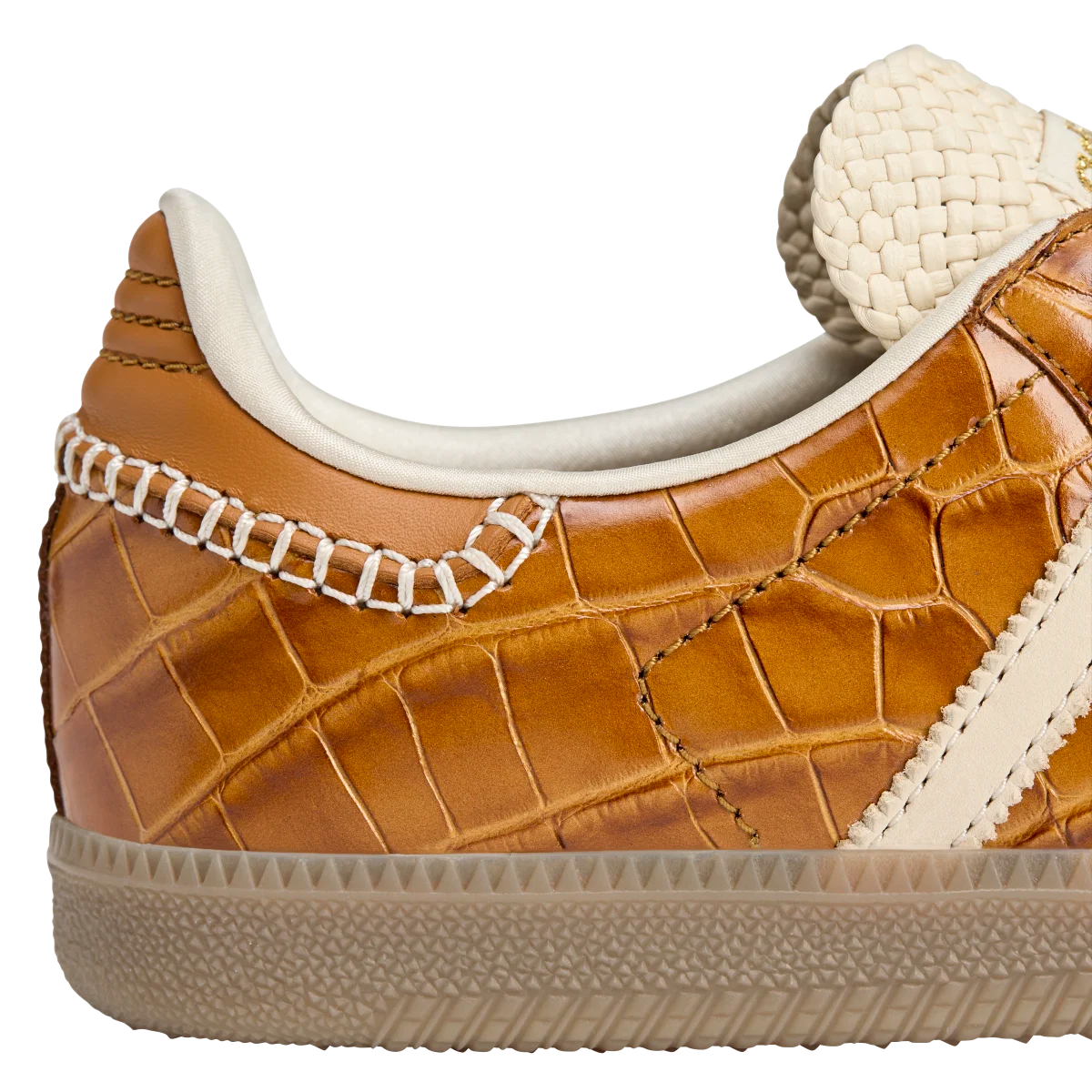 Adidas Samba Wales Bonner Brown Croc, Supplier Color/Wonder White/Night Brown (JH9826)