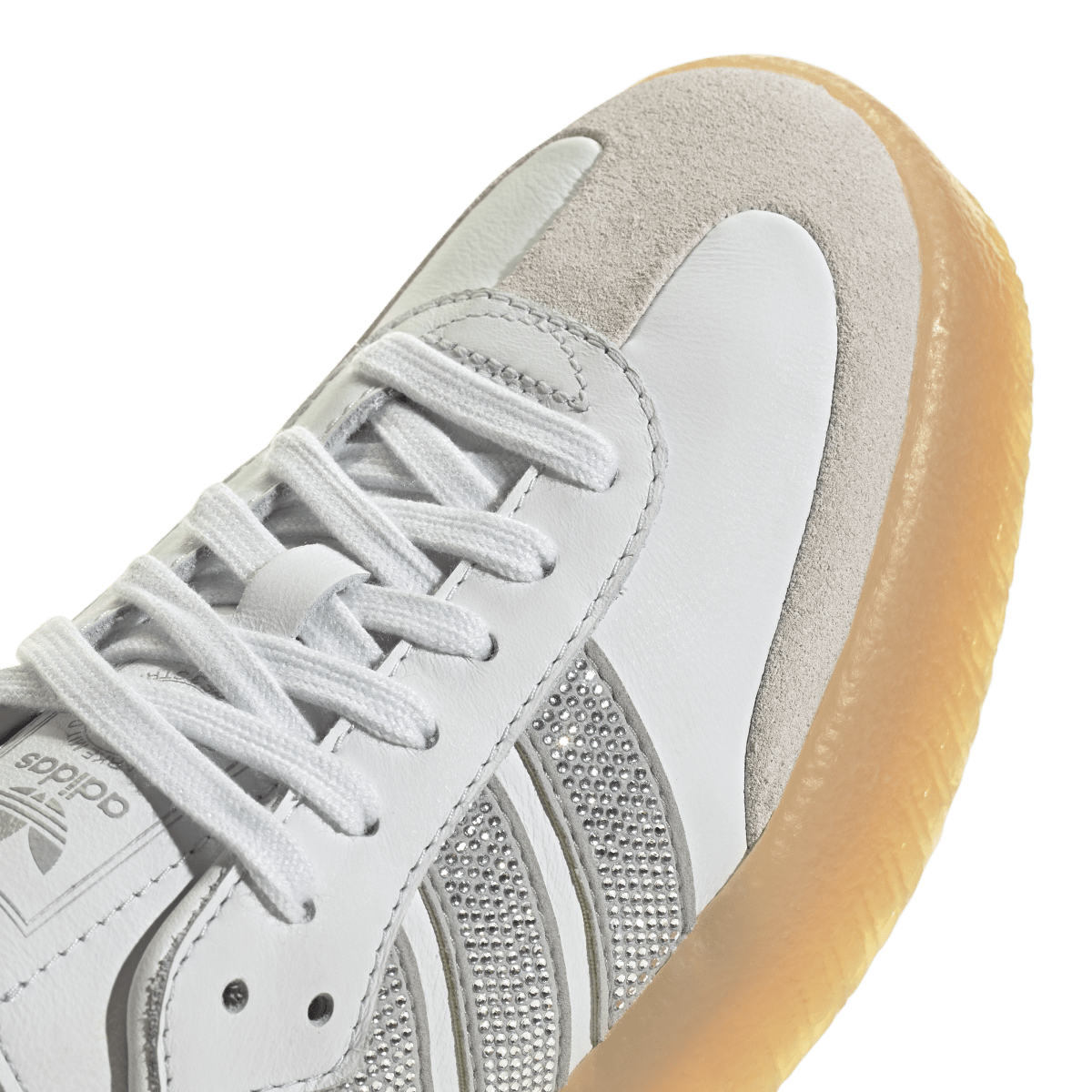 Adidas Sambae Rhinestone Crystal White Silver