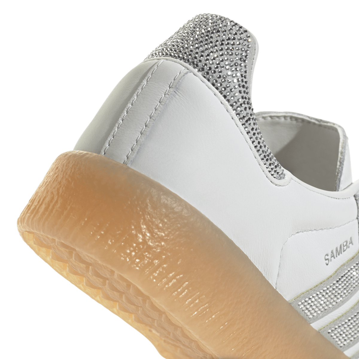 Adidas Sambae Rhinestone Crystal White Silver