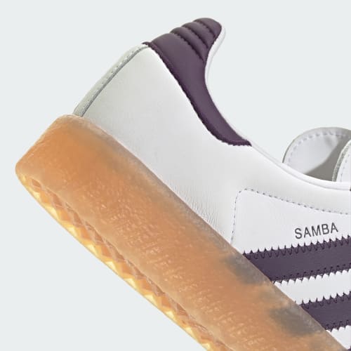 Adidas Sambae White Off White Aurora Plum