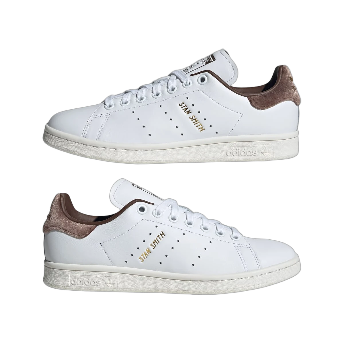 Adidas Stan Smith Cloud White Gold Metallic Brown