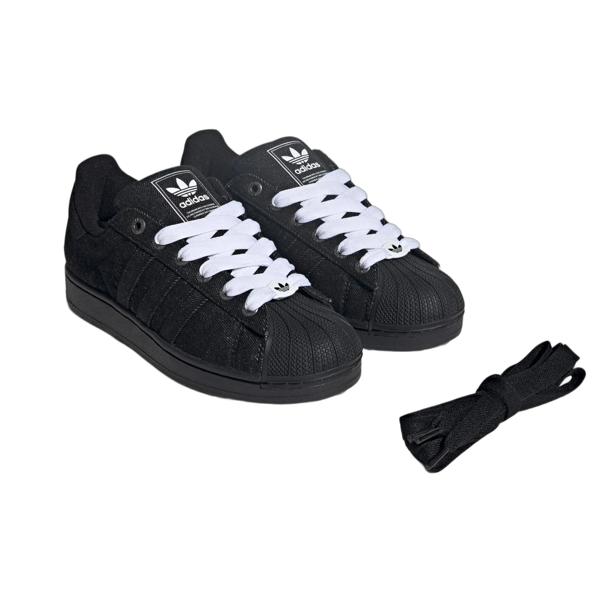 Adidas Superstar II Black Denim