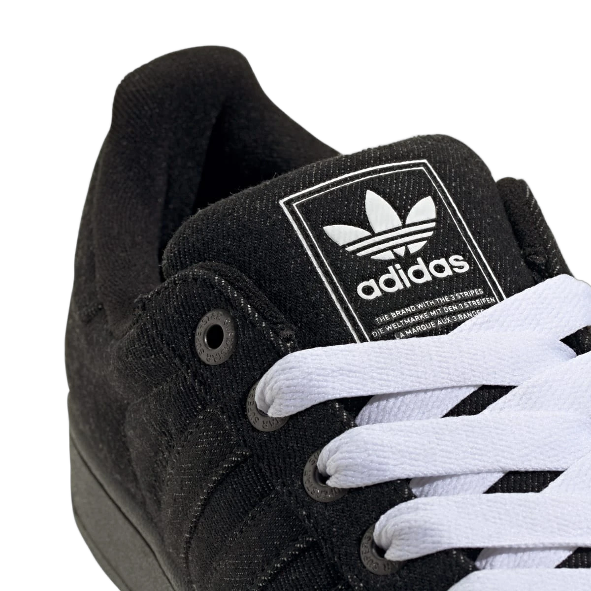 Adidas Superstar II Black Denim