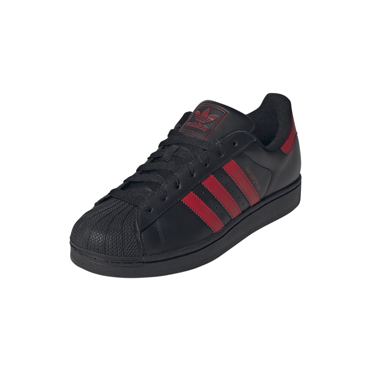 Adidas Superstar II Black Scarlet