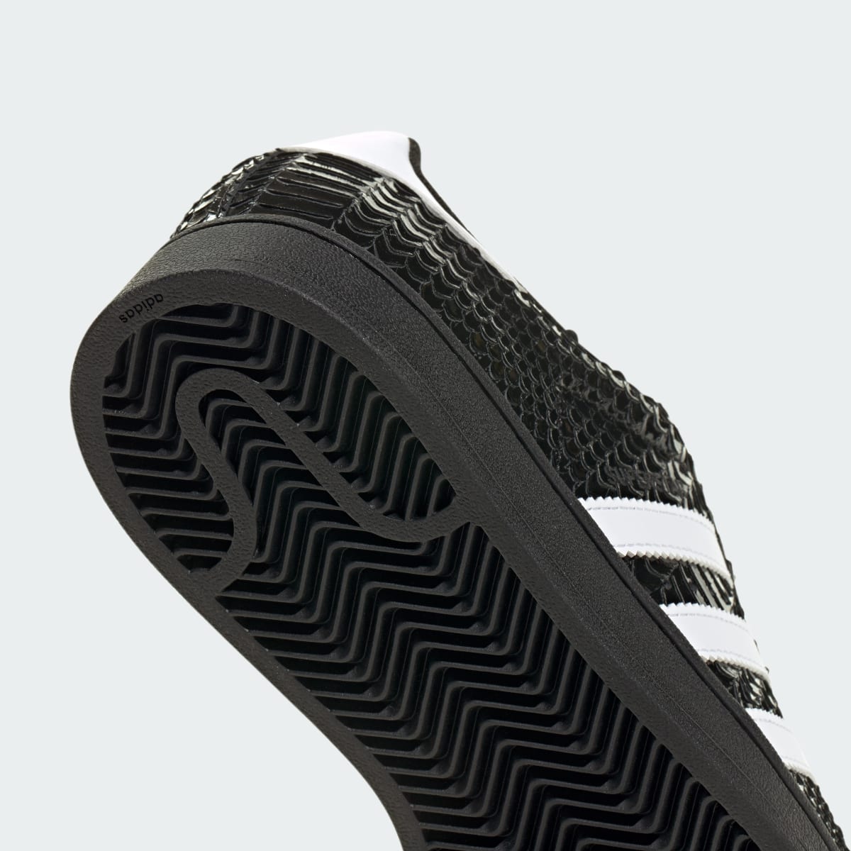 Adidas Superstar II Patent Snakeskin Black White