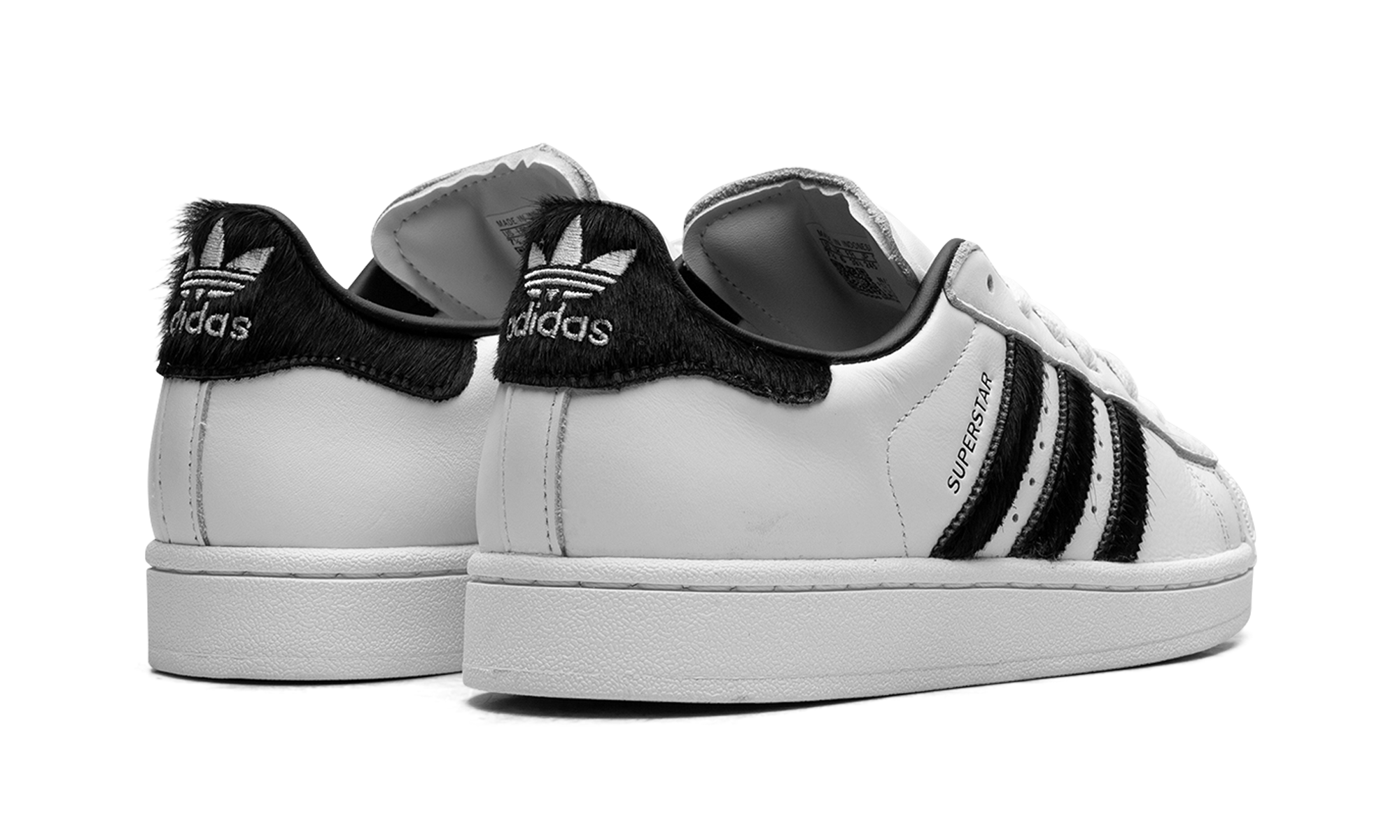 Adidas Superstar II White Black Pony Hair