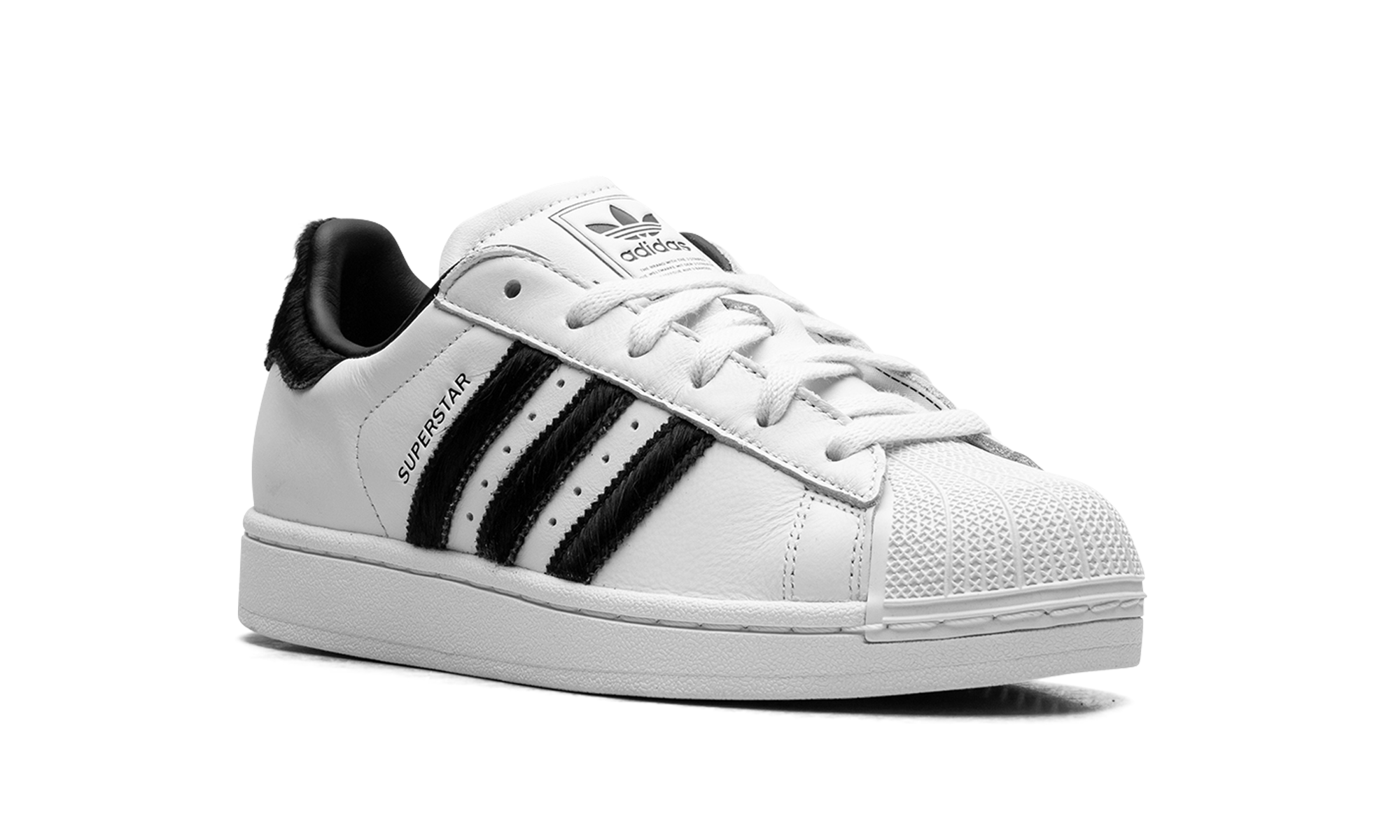 Adidas Superstar II White Black Pony Hair