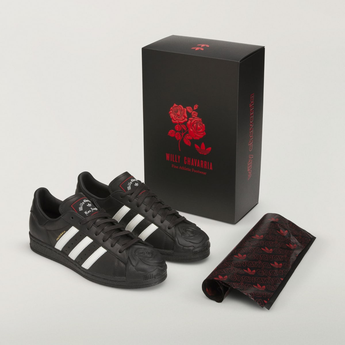 Adidas Superstar Willy Chavarria Rose Black White Red
