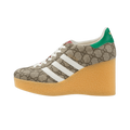 Adidas x Gucci Gazelle Wedge Beige GG Monogram