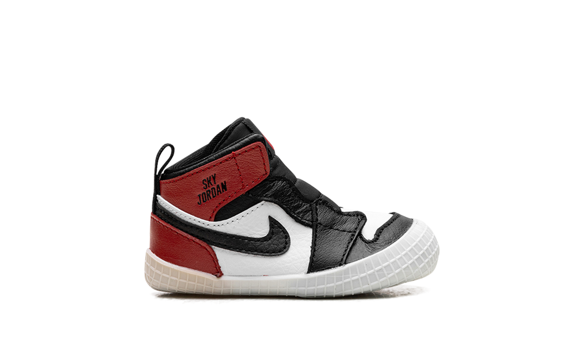 Air Jordan 1 Crib Bootie Black Toe Reimagined (I)