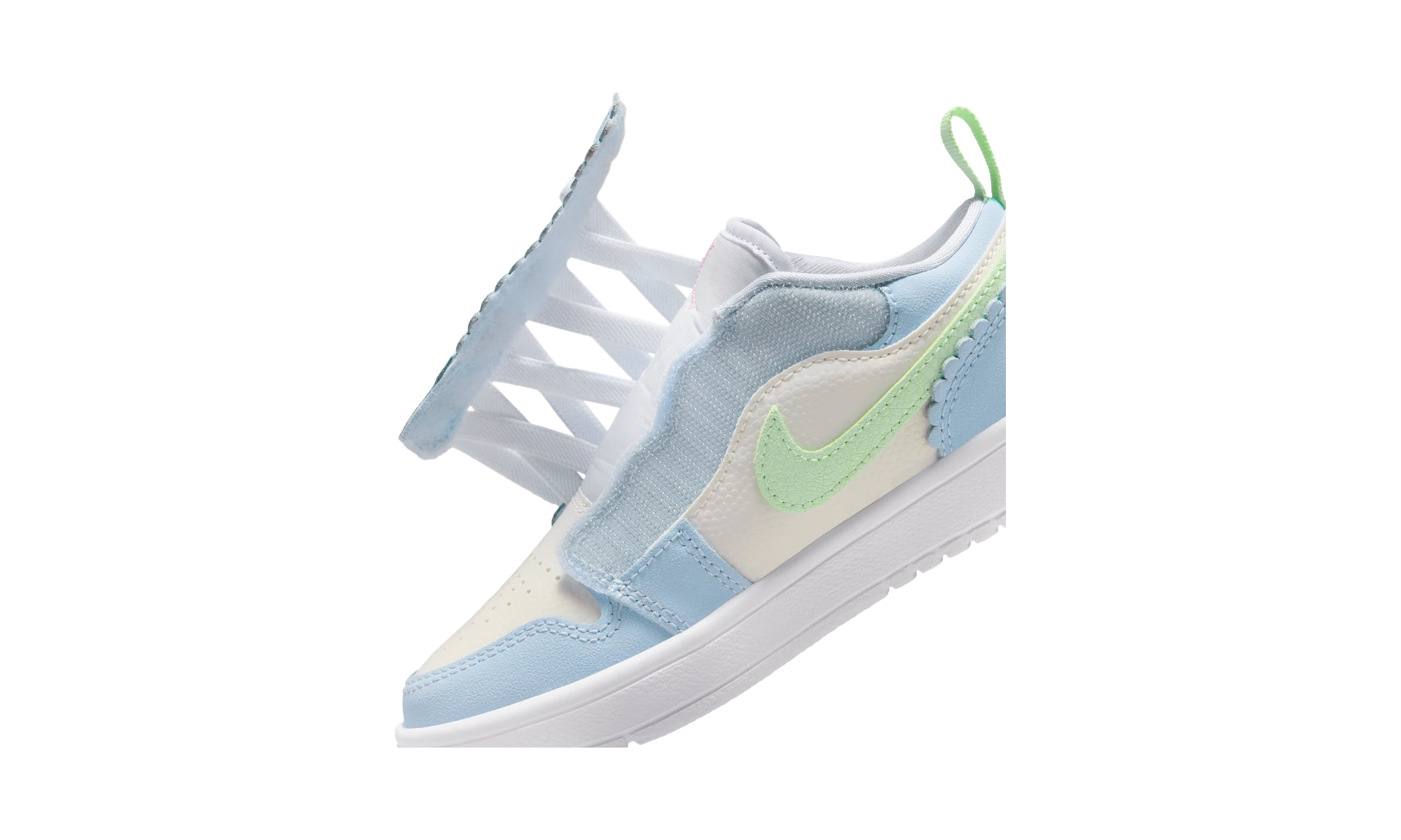 Air Jordan 1 Low ALT SE Half Blue Sail Vapor Green (PS)