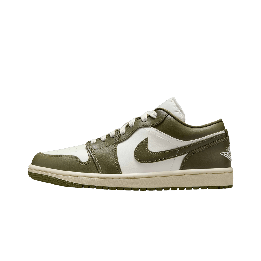 Air Jordan 1 Low Medium Olive, White/Medium Olive/Sail (DC0774-122)