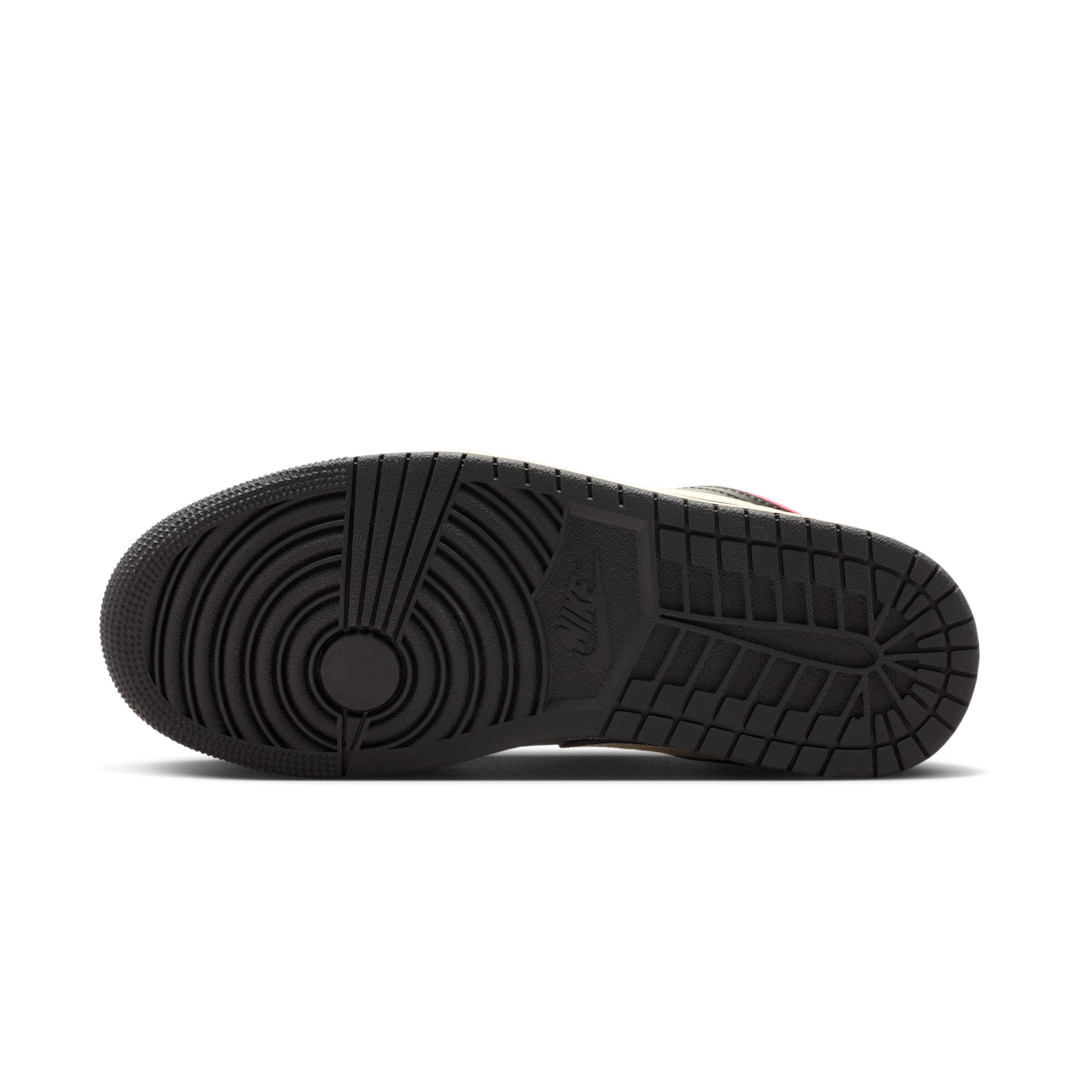 Air Jordan 1 Low Mystic Hibiscus Black, Mystic Hibiscus/Black/Coconut Milk (DC0774-605)