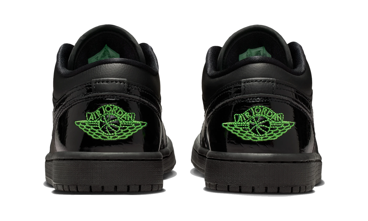 Air Jordan 1 Low SE Black Croc Scream Green