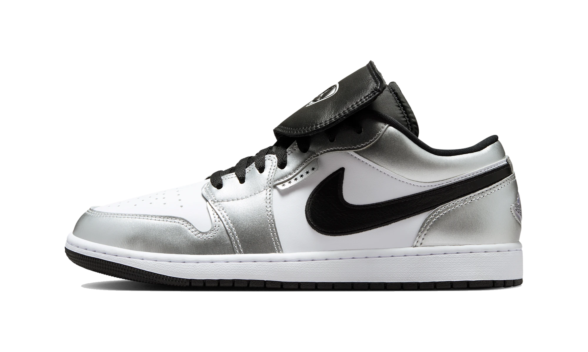 Air Jordan 1 Low SE Metallic Silver Tiempo