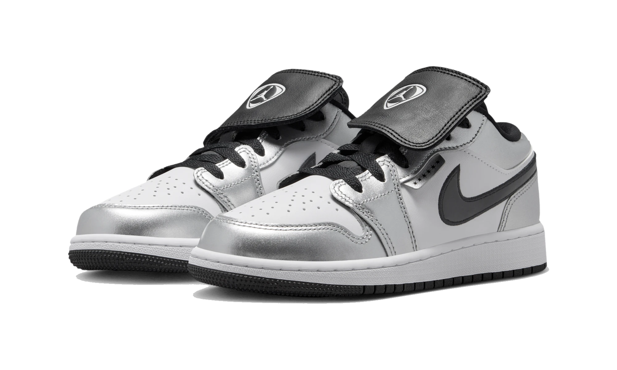 Air Jordan 1 Low SE Metallic Silver Tiempo