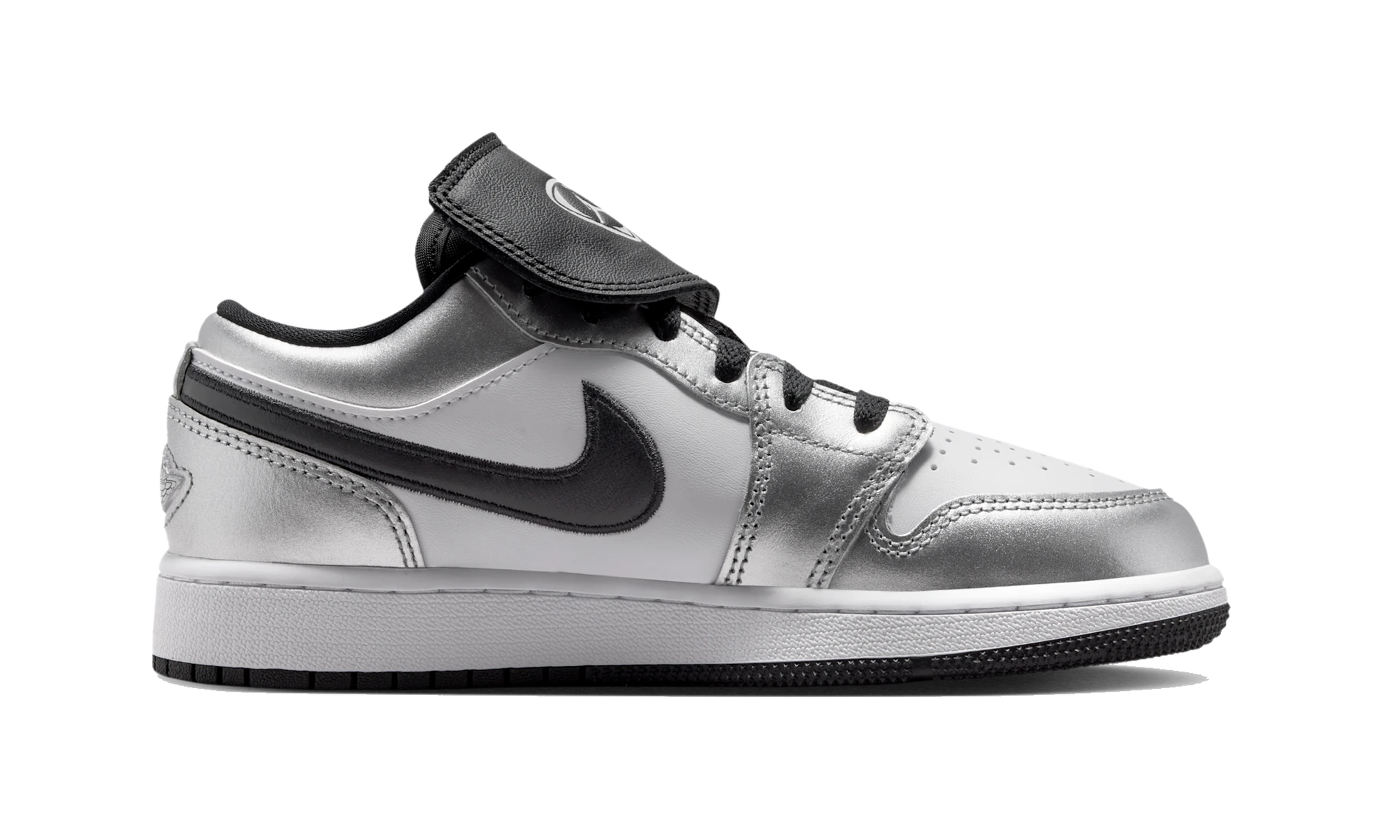 Air Jordan 1 Low SE Metallic Silver Tiempo