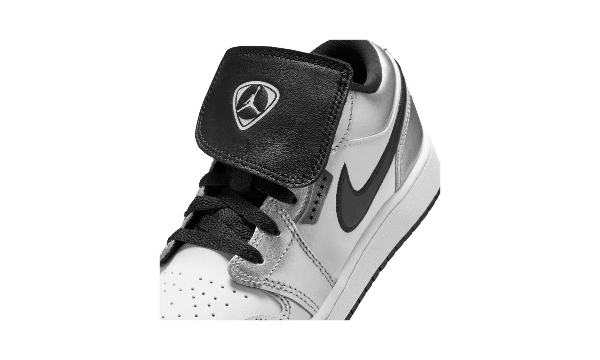 Air Jordan 1 Low SE Metallic Silver Tiempo