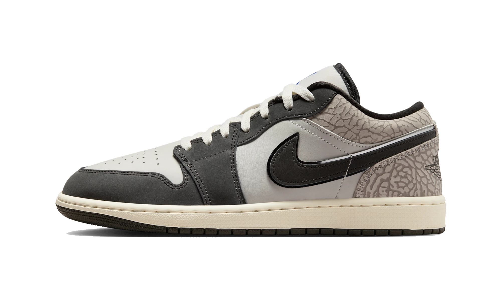 Air Jordan 1 Low SE Sail Deep Pewter Elephent Print
