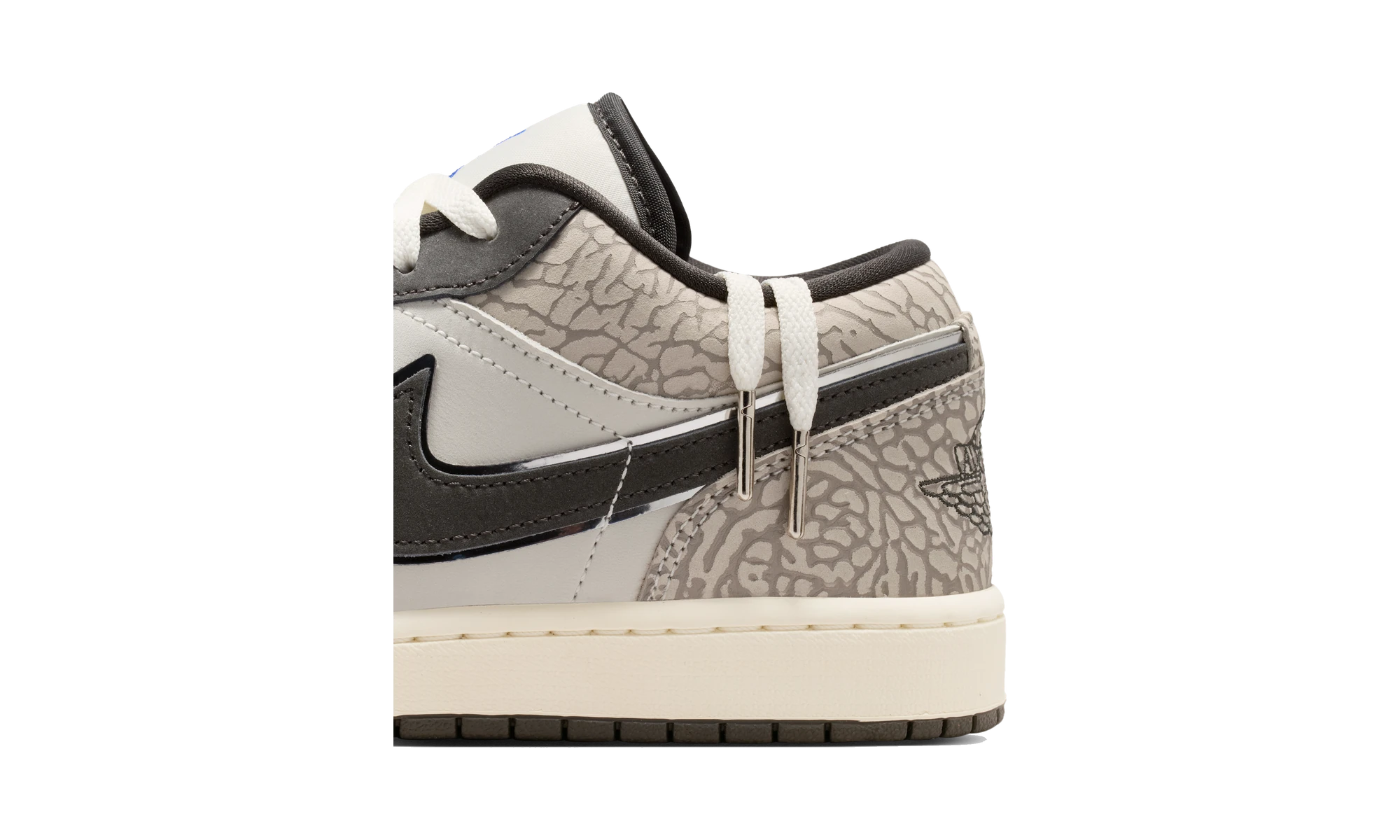 Air Jordan 1 Low SE Sail Deep Pewter Elephent Print