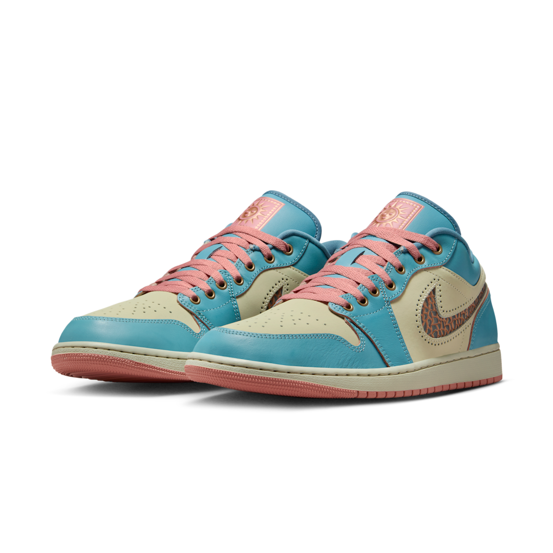 Air Jordan 1 Low SE Somos Eternos, Denim Turquoise/Smokey Blue/Red Stardust/Light Stone/Denim Turquoise/Light Stone (IM8120-464)