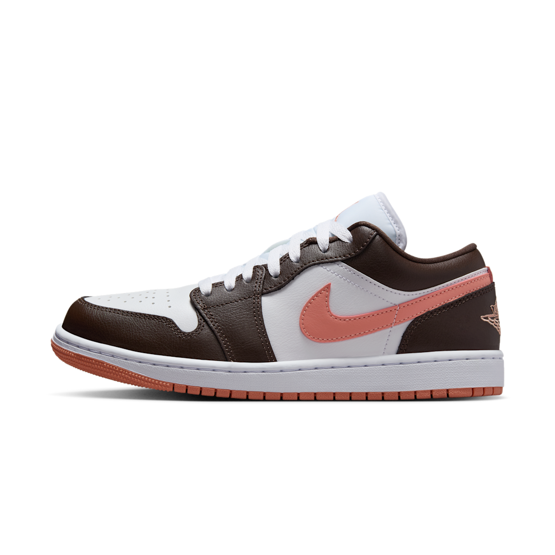 Air Jordan 1 Low White/Baroque Brown/Light Madder Root - Sneak