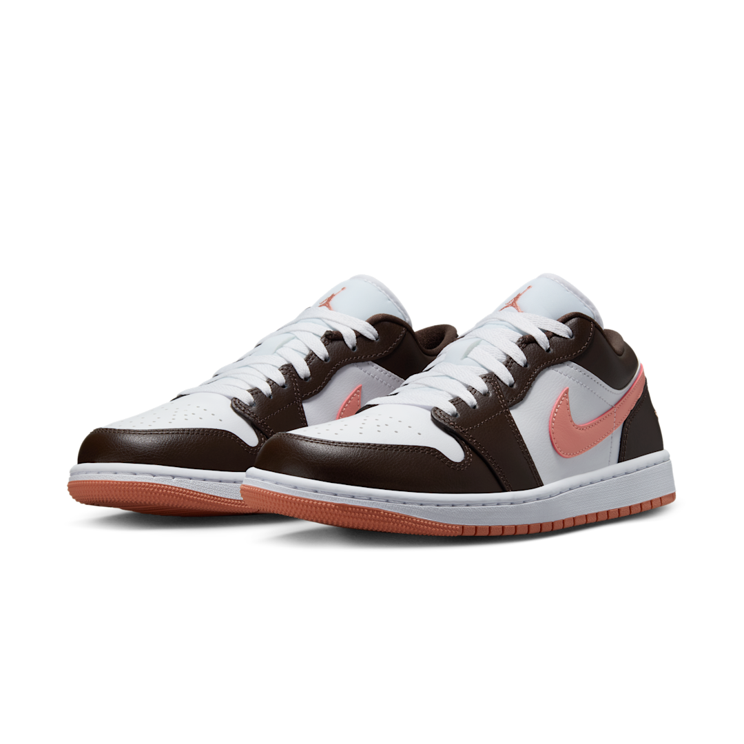 Air Jordan 1 Low White/Baroque Brown/Light Madder Root - Sneak