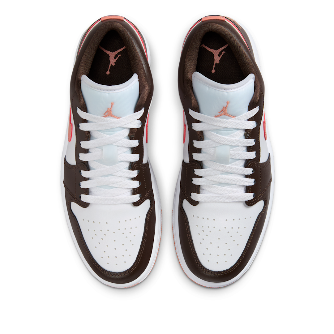 Air Jordan 1 Low White/Baroque Brown/Light Madder Root - Sneak