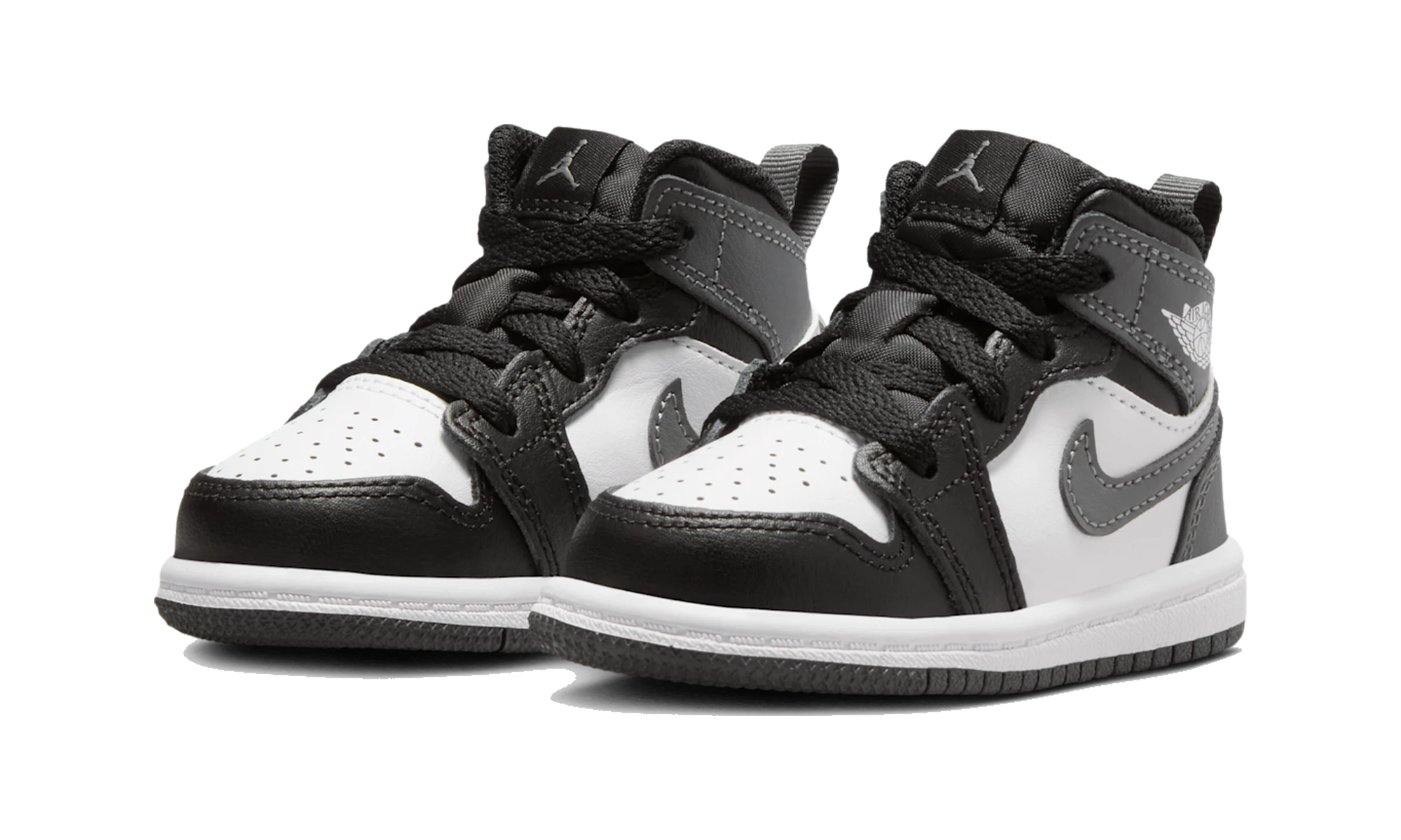 Air Jordan 1 Mid Black White Iron Grey (TD)