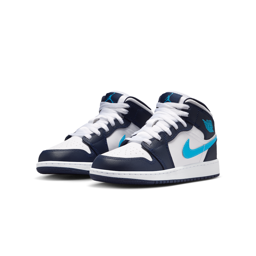 Air Jordan 1 Mid Obsidian Dark Powder Blue