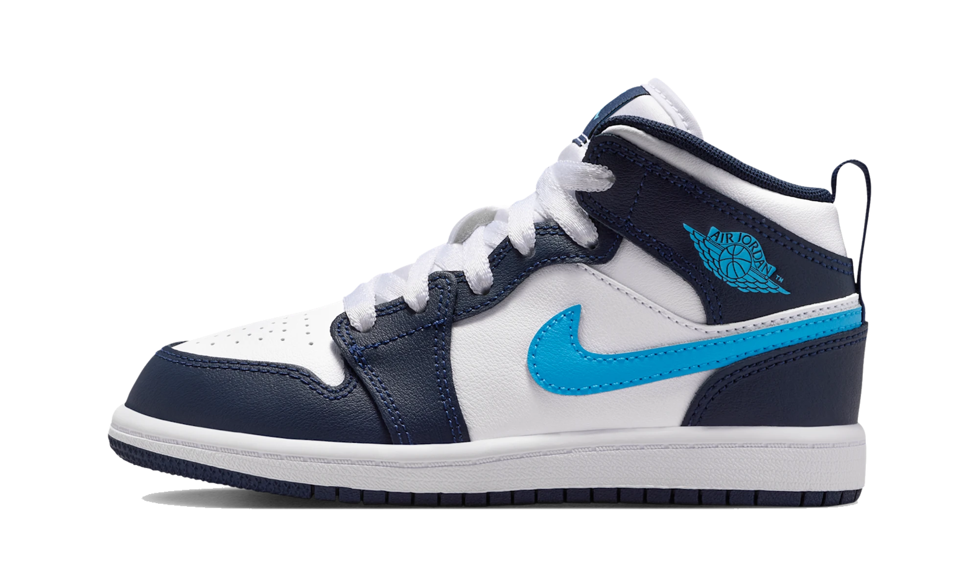 Air Jordan 1 Mid Obsidian Dark Powder Blue (PS)