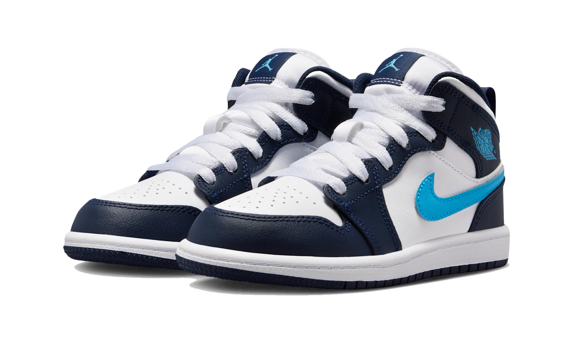 Air Jordan 1 Mid Obsidian Dark Powder Blue (PS)