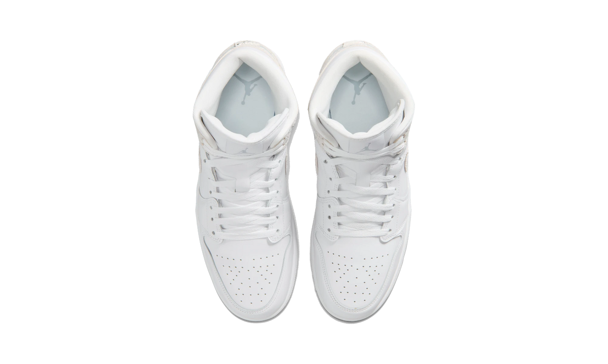 Air Jordan 1 Mid SE Distressed White Field Silver