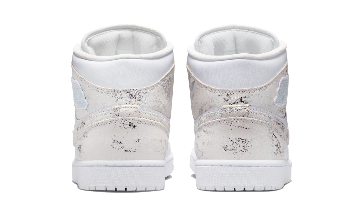 Air Jordan 1 Mid SE Distressed White Field Silver