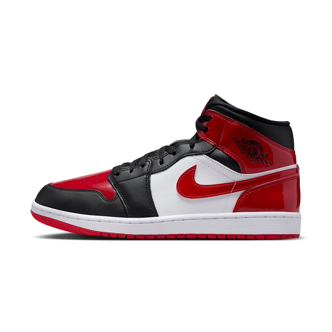 Air Jordan 1 Mid SE Patent Bred Toe