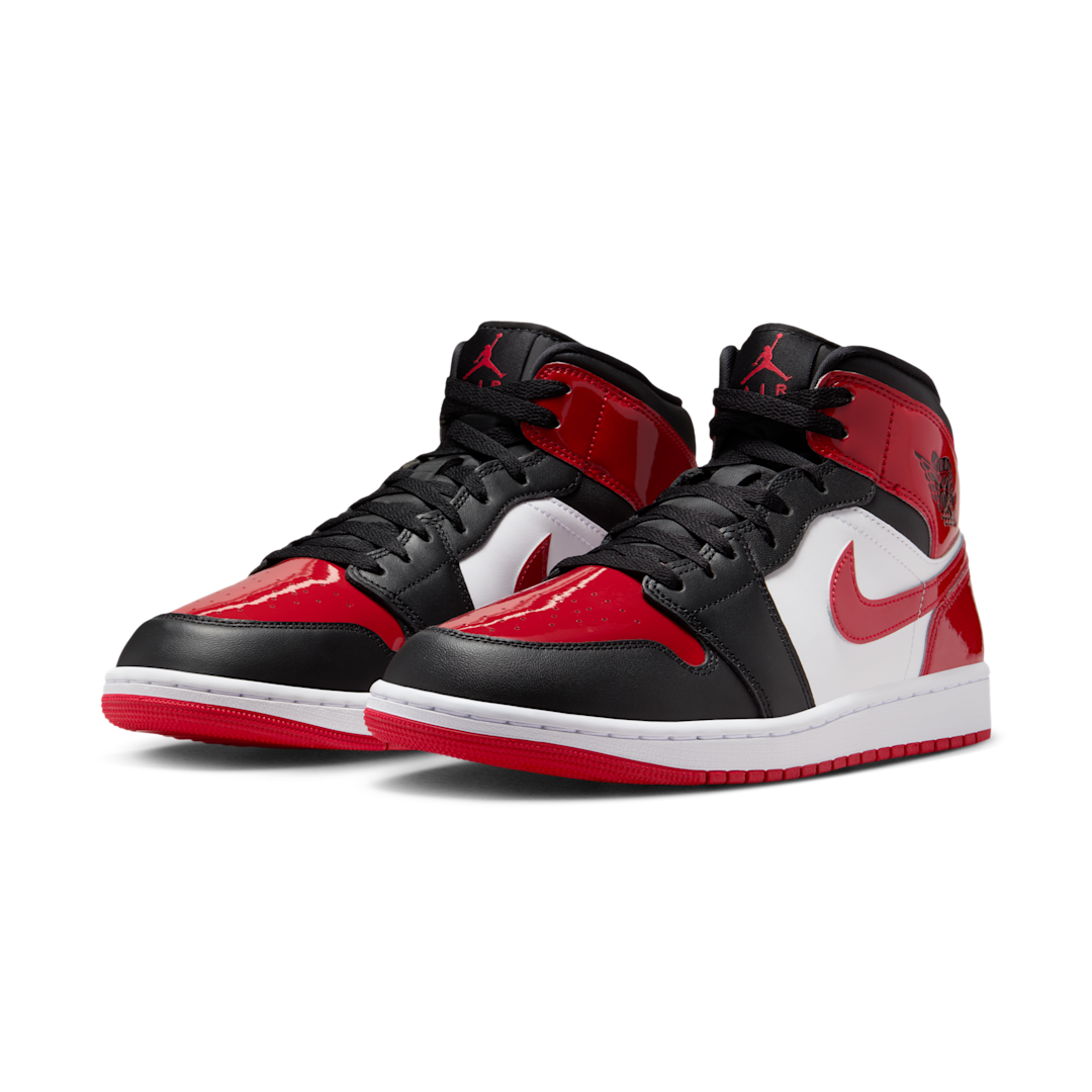 Air Jordan 1 Mid SE Patent Bred Toe