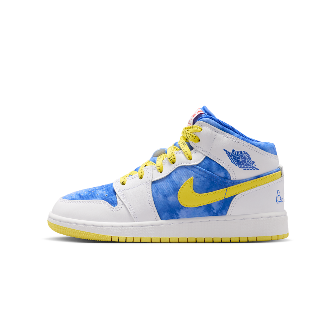 Air Jordan 1 Mid Sneaker School Be Tall In Your Thinking