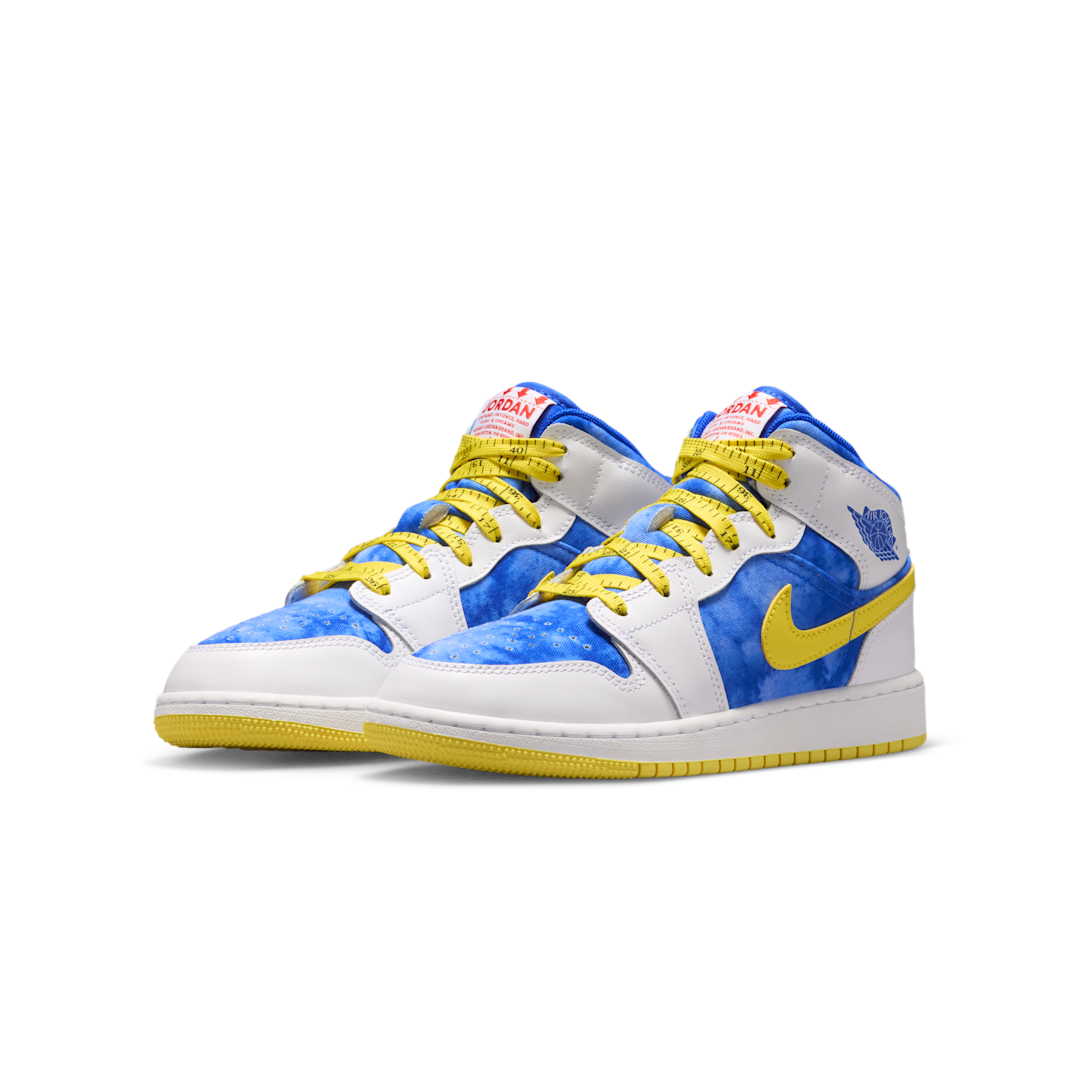 Air Jordan 1 Mid Sneaker School Be Tall In Your Thinking