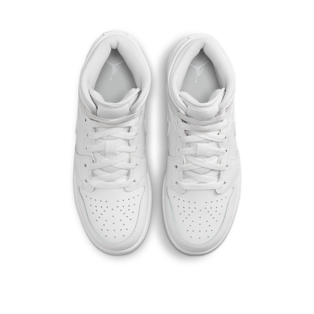 Air Jordan 1 Mid Triple White (2023), White/White/White (554725-136)