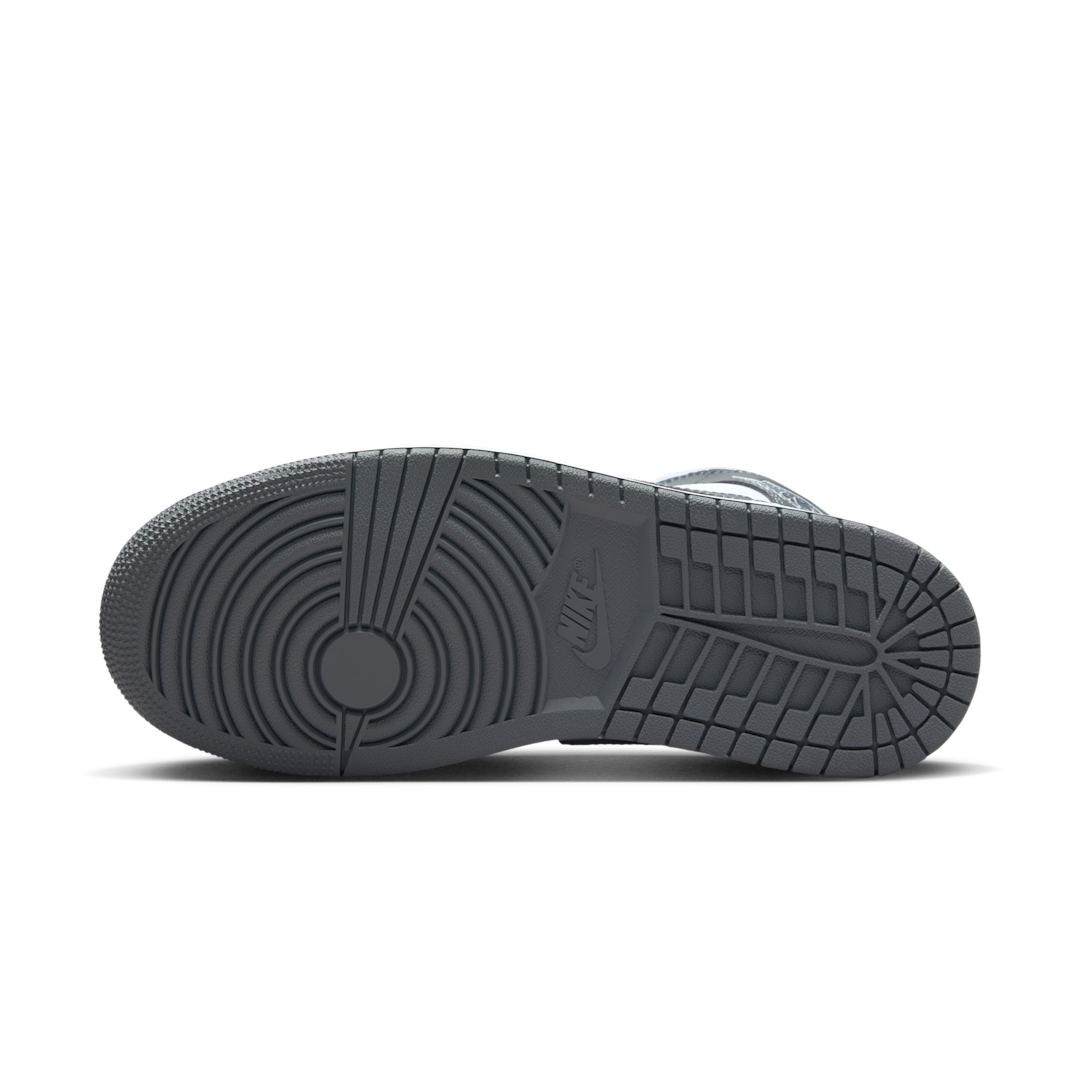 Air Jordan 1 Mid White Smoke Grey, White/Pure Platinum/Smoke Grey (BQ6472-113)