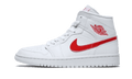 Air Jordan 1 Mid White University Red